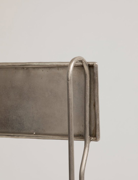 Image 1 of Conjunto de 4 sillas de artista de metal cromado, circa 1960/70