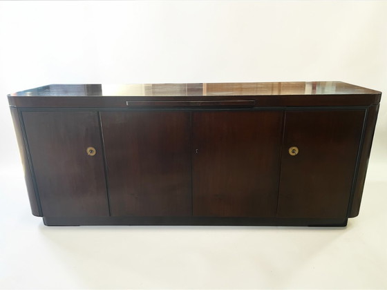 Image 1 of Art Deco / Streamline sideboard / credenza with original marble top – ca. 1930–1950, in the style of the Deutsche Werkstätten