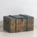 Antique blue primitive style chest (c.1920) #14 – Storage cabinet, Rustic (photo 6 of 34)