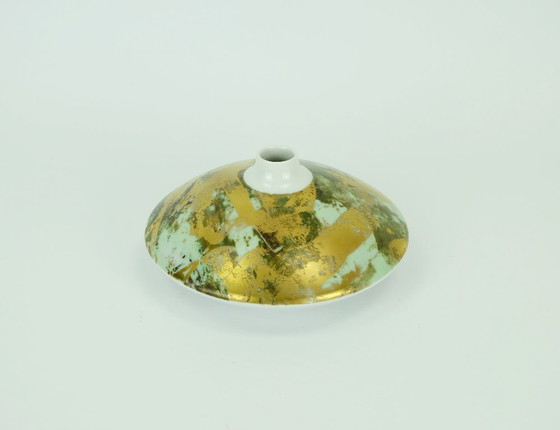 Image 1 of vaso in porcellana a ufo hutschenreuther anni '80, modello 6002, decorazione astratta con graffiti