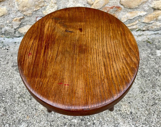 Sgabello Berger vintage, alto, in frassino, di Charlotte Perriand, anni '50 – Sgabelli, Legno (photo 2 of 32)