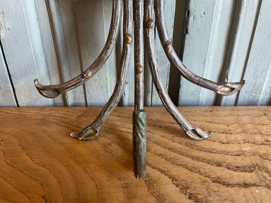 Image 1 of Wandkapstok met gekleurde houten bollen Frans