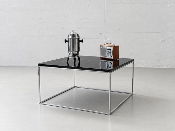 Tavolino da caffè TemaHome Gleam con piano in marmo nero e struttura cromata – Tavolini da caffè, Marble (photo 6 of 15)