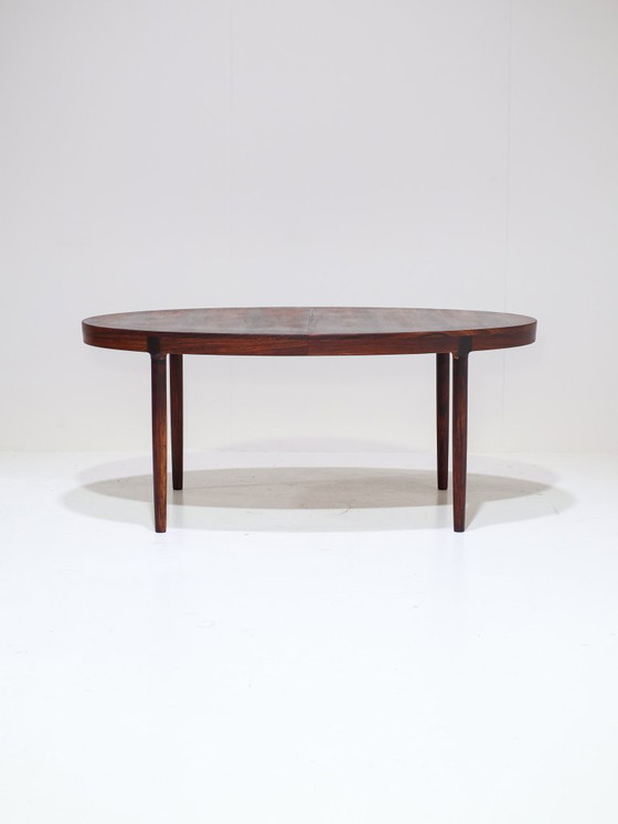 Image 1 of Table de salle à manger ovale extensible Harry Østergaard en palissandre, années 1960