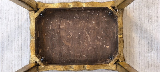 ✨ Elegante Tavolino Fiorentino – Decorazione Dipinta & Superba Patina Antica ✨ – Tavolini, Legno, Vintage (photo 11 of 11)