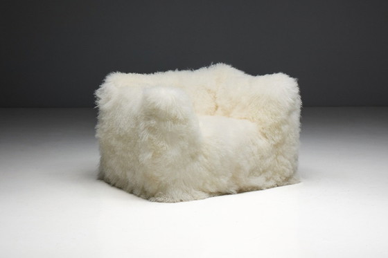 Image 1 of Fauteuil et ottoman Le Bambole de Mario Bellini pour B&B Italia, Italie, années 1970