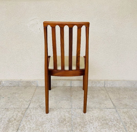 Image 1 of Sedia scandinava in noce e pelle, 1960