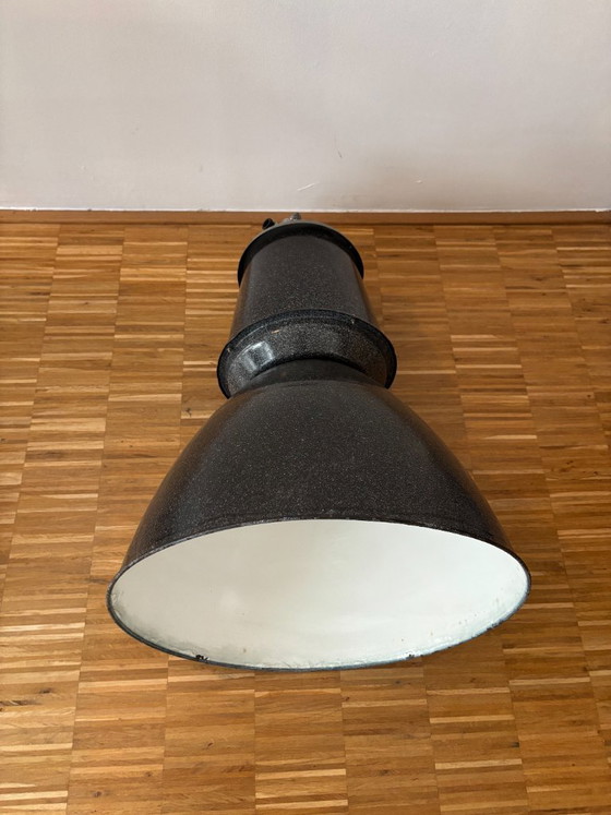Vintage Industrial Pendant Light – Elektrosvit, Pendant lamps, Metal, Chrome (photo 4 of 5)