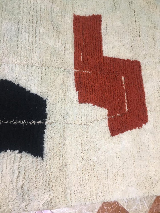 Image 1 of Moroccan multicolore 3X2m traditionnal 100 % NATURAL WOOL