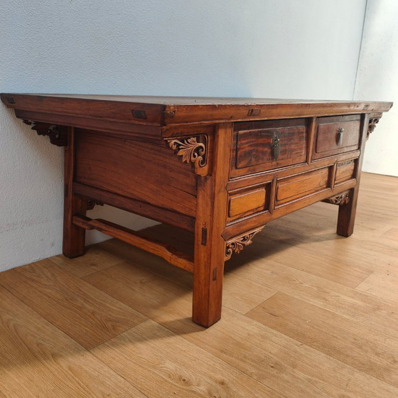 Image 1 of Vintage antieke Aziatische salontafel koffietafel 