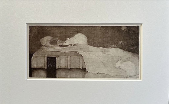 Jan Mankes 1889-1920 / Originele Heliogravure Muizen Op Perkamenten Boek 1923 – Litho's & Zeefdrukken, Paper (photo 5 of 8)