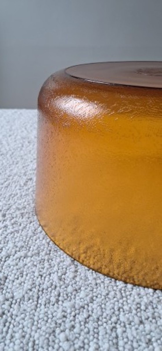 Image 1 of Ciotola da insalata vintage prodotta in Francia in vetro temperato