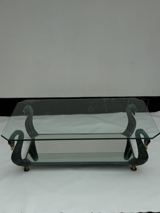 Tavolo vintage Hollywood Regency Swan