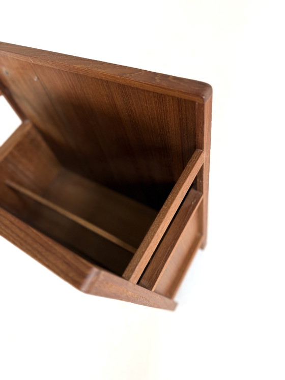 Image 1 of Vintage teak magazine basket '60s