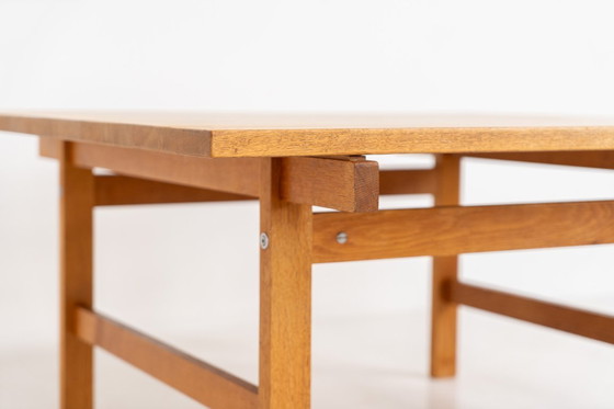 Image 1 of Table basse en chêne de Hans J. Wegner pour Andreas Tuck (Danemark, années 1950).
