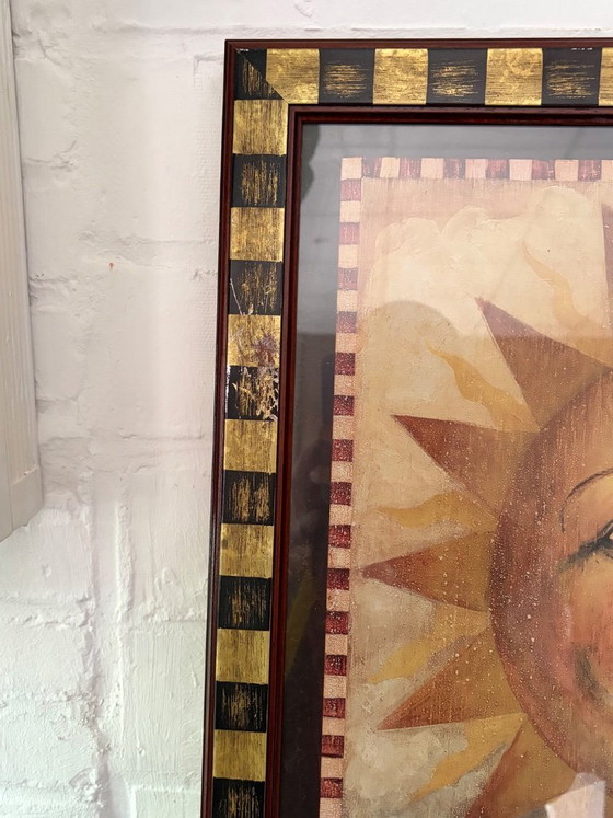 Image 1 of Set van 2 Vintage Jaren '90 Celestial Art Prints – David Carter Brown
