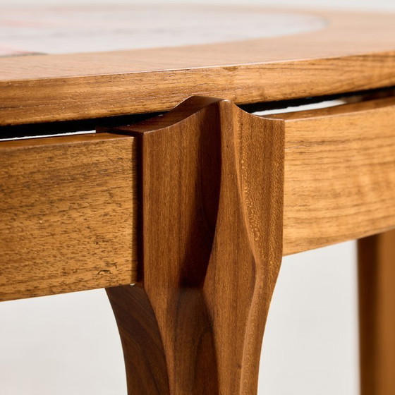 Image 1 of MK11838 Walnut coffee table with ceramic top