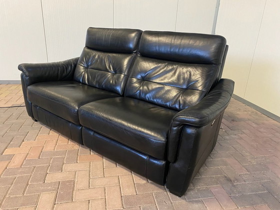 Image 1 of Black Cinema 2-seat Relax Sofa with USB Charger Socket