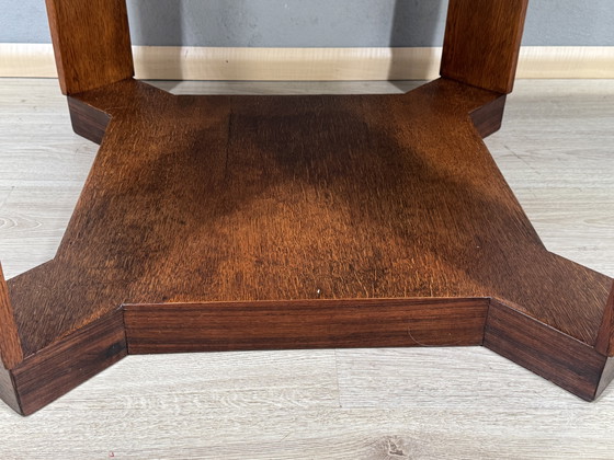 Image 1 of Tavolino della Scuola di Amsterdam - Art Déco (circa 1900-1920) - con lati allungabili