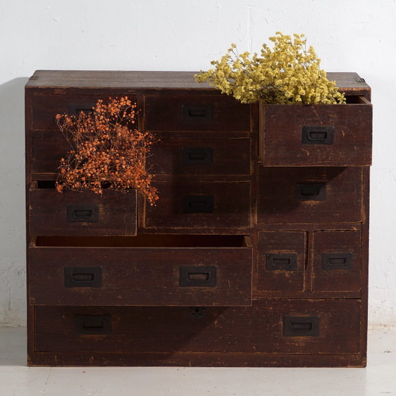 Antique Japanese chest of drawers - Meiji / Taishō period (c. ) #44 (photo 4 of 40)