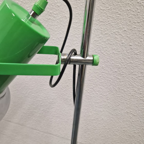 Image 1 of Lampadaire vintage des années 1970, projecteur vert