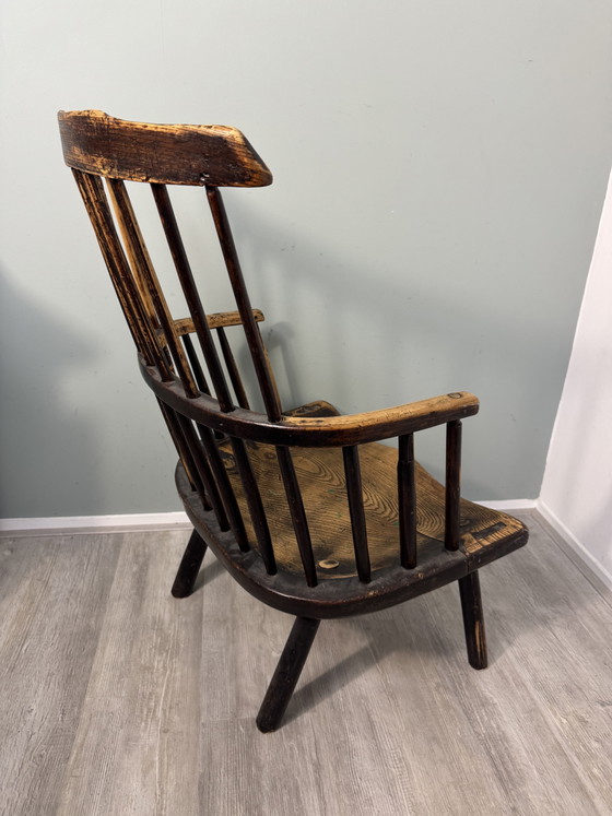 Antieke 18e Eeuws Windsor Stoel Met Armleuningen – Fauteuils, Wood (photo 3 of 14)