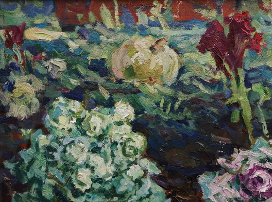 Dipinto a olio originale Cavolo nell'orto – Dipinti e disegni, Tela (photo 6 of 11)