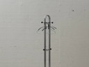 Vintage Freestanding Coat Rack in Chrome & Black – 1990s