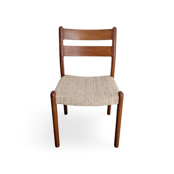 Image 1 of Originele set van 4 mid-century stoelen van EMC Mobler, Deens teakhout design.