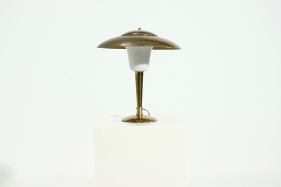 Image 1 of Vintage Brass Table Lamp 1950s