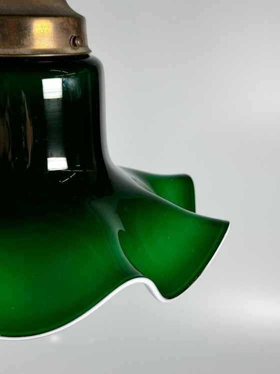 Lampada da soffitto Peill & Putzler Germania, anni '60/'70, in vetro, design Space Age. – Plafoniere, Metal (photo 6 of 13)