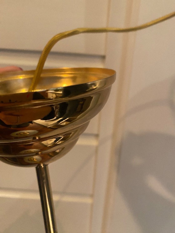 Image 1 of Wit met gouden hanglamp