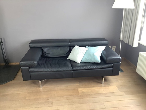 Image 1 of Black leather two-seater from the brand Jori