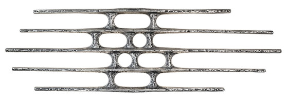 Brutalistisches hinterleuchtetes Wandkunstobjekt – Industrial Re-designs, Wandleuchten, Aluminium (photo 9 of 9)