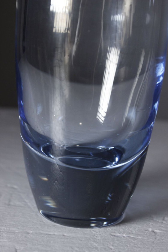 Image 1 of Per Lutken für Holmegaard – Hellblaue Vase der Hellas-Serie, Dänemark, 1962