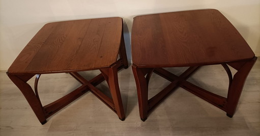 Schuitema Jugendstil 2x Bijzettafels