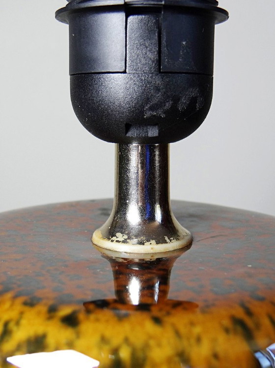 Image 1 of Vintage Italian pyrite ceramic lamp, 1970s-1980s Hollywood Regency