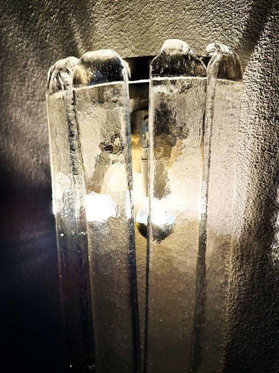 Vintage large Mazegga wall light Nason, Mazzega, Brass, Murano Glass, Gold (photo 10 of 15)