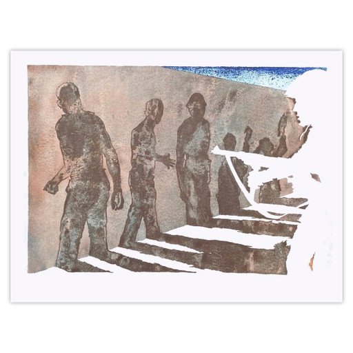 José Luis Verdes Zeefdruk El Muro 1973 – lithos zeefdrukken, Paper