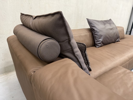 Rolf Benz Mio Corner Sofa Brown Leather 253x344