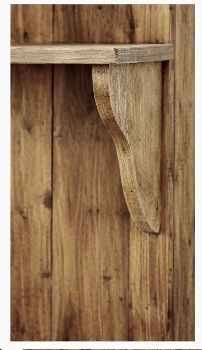 Image 1 of WALL SHELF WITH HOOKS/ PLATE HOLDER