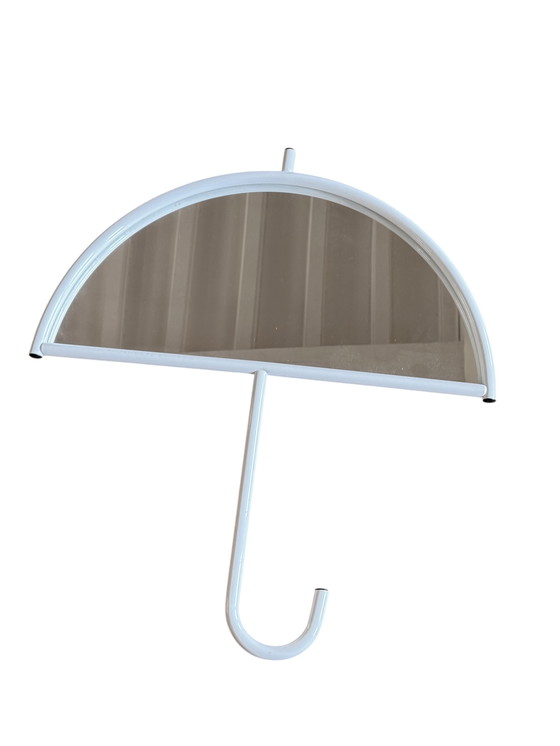 Image 1 of Postmoderne parapluvormige wandspiegel,L'isola che non c'è, Italië 1980