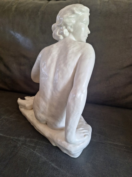 Image 1 of Sitzende Frau, Porzellan, Deutschland