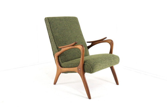 Image 1 of fauteuil vintage rembourré style milieu du siècle