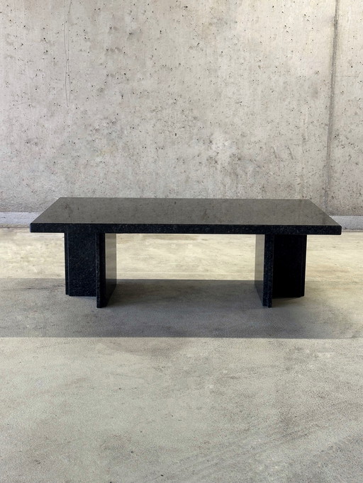 Vintage granieten / natuursteen salontafel 