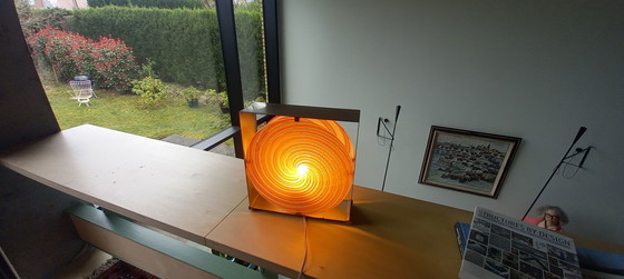 Image 1 of A.V. Mazzega spiral LT 217 lamp by Carlo Nason