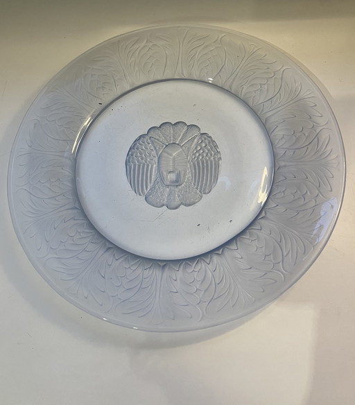 Grote Art Deco schaal van Jules Henri Vernon voor Pukeberg Zweden, rond 1930