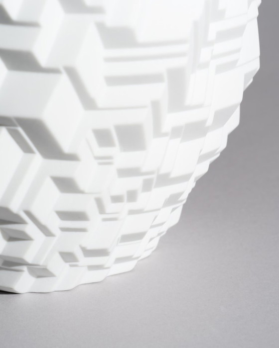 Image 1 of Vase d'artiste « Phi City » de Rosenthal, en porcelaine biscuit de Cairn Young, Allemagne, 2019