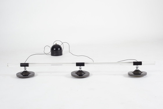 Image 1 of lampe design postmoderne Harco Loor 1980 plexiglas
