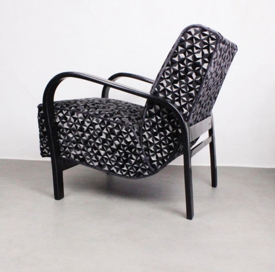 Image 1 of 2xArt Deco Armchairs No.139 "Night sky" 